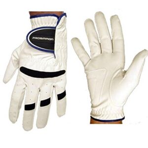 3 - prosimmon golf glove white mens lh small