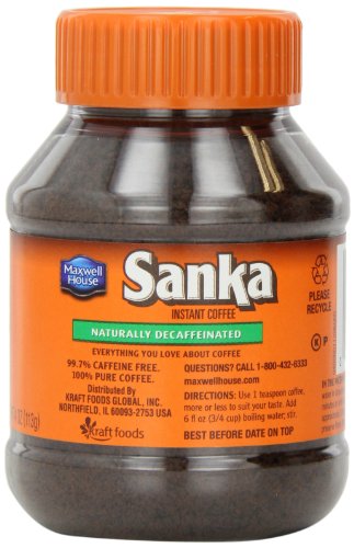 Sanka Decaf Instant Coffee (4 oz Jars, Pack of 6)