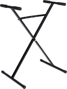 casio arst single-x adjustable keyboard stand (black)