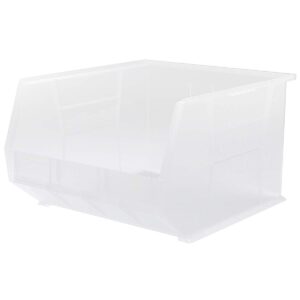 Akro-Mils 30270 AkroBins Plastic Hanging Stackable Storage Organizer Bin, 18-Inch x 16-Inch x 11-Inch, Clear, 3-Pack