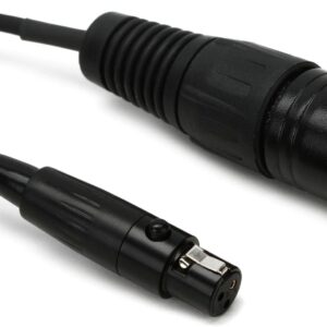 AUDIX CBLM25 Mini XLR Female to XLR Male Cable Micros Series Microphones, 25-foot - Black