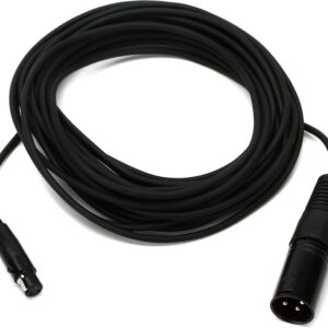 AUDIX CBLM25 Mini XLR Female to XLR Male Cable Micros Series Microphones, 25-foot - Black