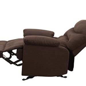 Acme Furniture Arcadia Recliner in Chocolate and Brown