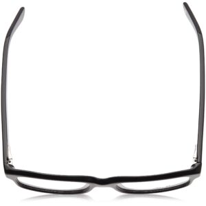 Ray-Ban RX5187 Rectangular Prescription Eyeglass Frames, Black/Demo Lens, 50 mm