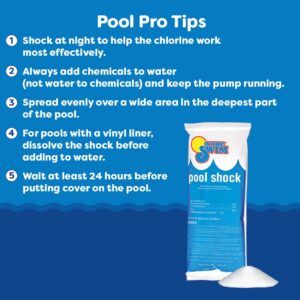 In The Swim Pool Shock – 68% Cal-Hypo Granular Sanitizer for Crystal Clear Water – Defends Against Bacteria, Algae, and Microorganisms - 12 X 1 Pound