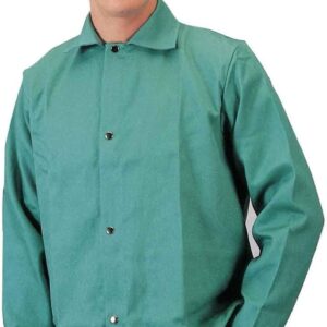 Tillman 6230-M Lightweight 30" GREEN Jacket Flame Retardant Cotton - MEDIUM