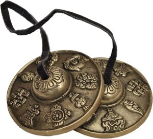 tingsha tibetan bell (chimes) buddhist lucky symbols (medium)