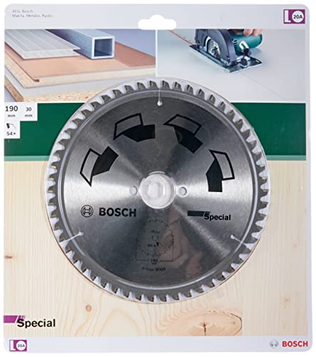 Bosch DIY Kreissägeblatt Special für verschiedene Materialien (Ø 190 mm, 54 Zähne)