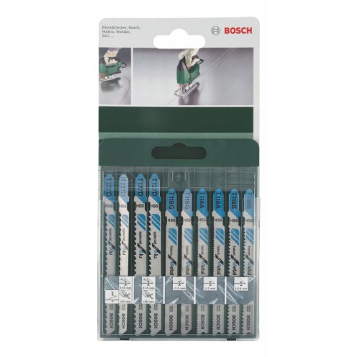 Bosch DIY 10tlg. Stichsägeblatt-Set Metal zum Sägen in Metall