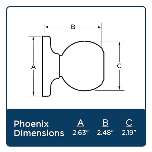 WEISER LOCK GA12 P11P MS Phoenix Dummy Knob, Bronze