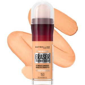 maybelline instant age rewind eraser foundation with spf 20 and moisturizing provitamin b5, 150, 1 count (packaging may vary)