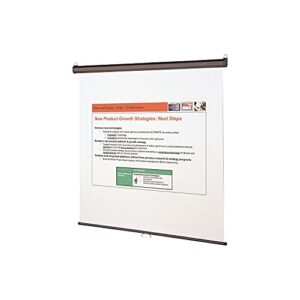 Quartet Wall and Ceiling Projection Screen, 60 x 60 Inches (660S),White/Black