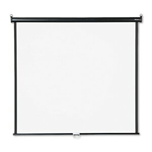 Quartet Wall and Ceiling Projection Screen, 60 x 60 Inches (660S),White/Black