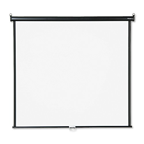 Quartet Wall and Ceiling Projection Screen, 60 x 60 Inches (660S),White/Black