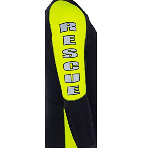 NRS Rescue Neoprene Kayak Wetsuit-Black/Yellow-XXL