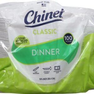 Chinet 10 3/8 Dinner Plate 100-count Box