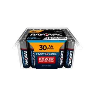 Rayovac AA Batteries, Double A Battery Alkaline, 30 Count