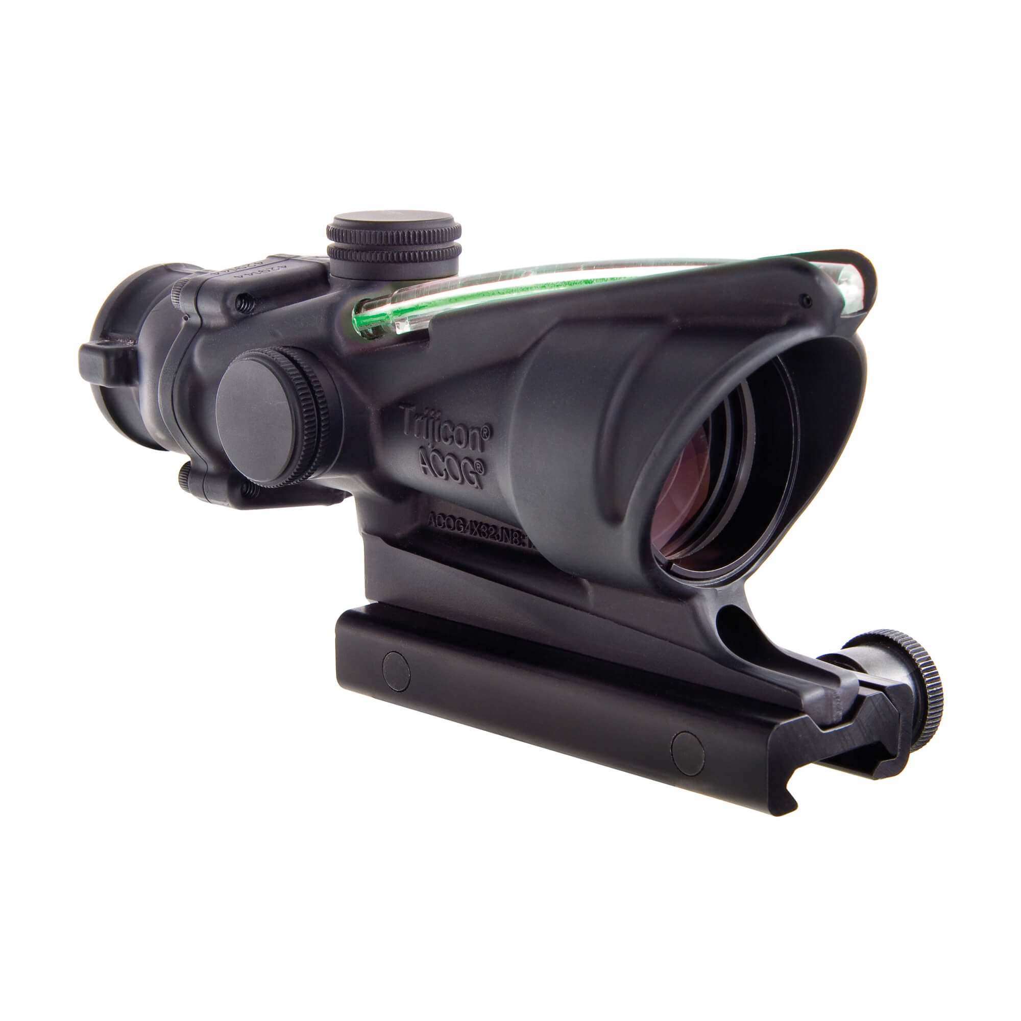 Trijicon ACOG 4 X 32 Scope Dual Illuminated Horseshoe Dot .223 Ballistic Reticle, Green