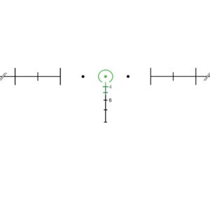 Trijicon ACOG 4 X 32 Scope Dual Illuminated Horseshoe Dot .223 Ballistic Reticle, Green