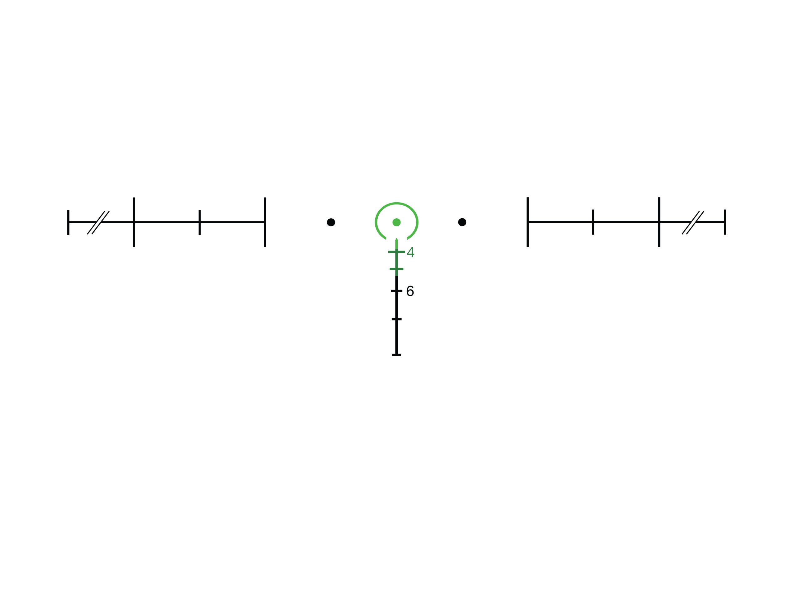 Trijicon ACOG 4 X 32 Scope Dual Illuminated Horseshoe Dot .223 Ballistic Reticle, Green