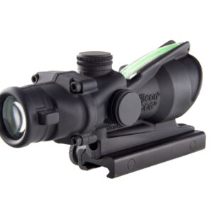 Trijicon ACOG 4 X 32 Scope Dual Illuminated Horseshoe Dot .223 Ballistic Reticle, Green