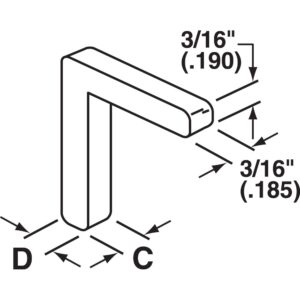 Prime-Line PL 14964, White Nylon (20-Pack) Corner Key