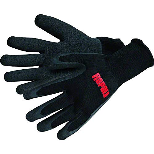 Rapala Fisherman's Gloves, Large , Black