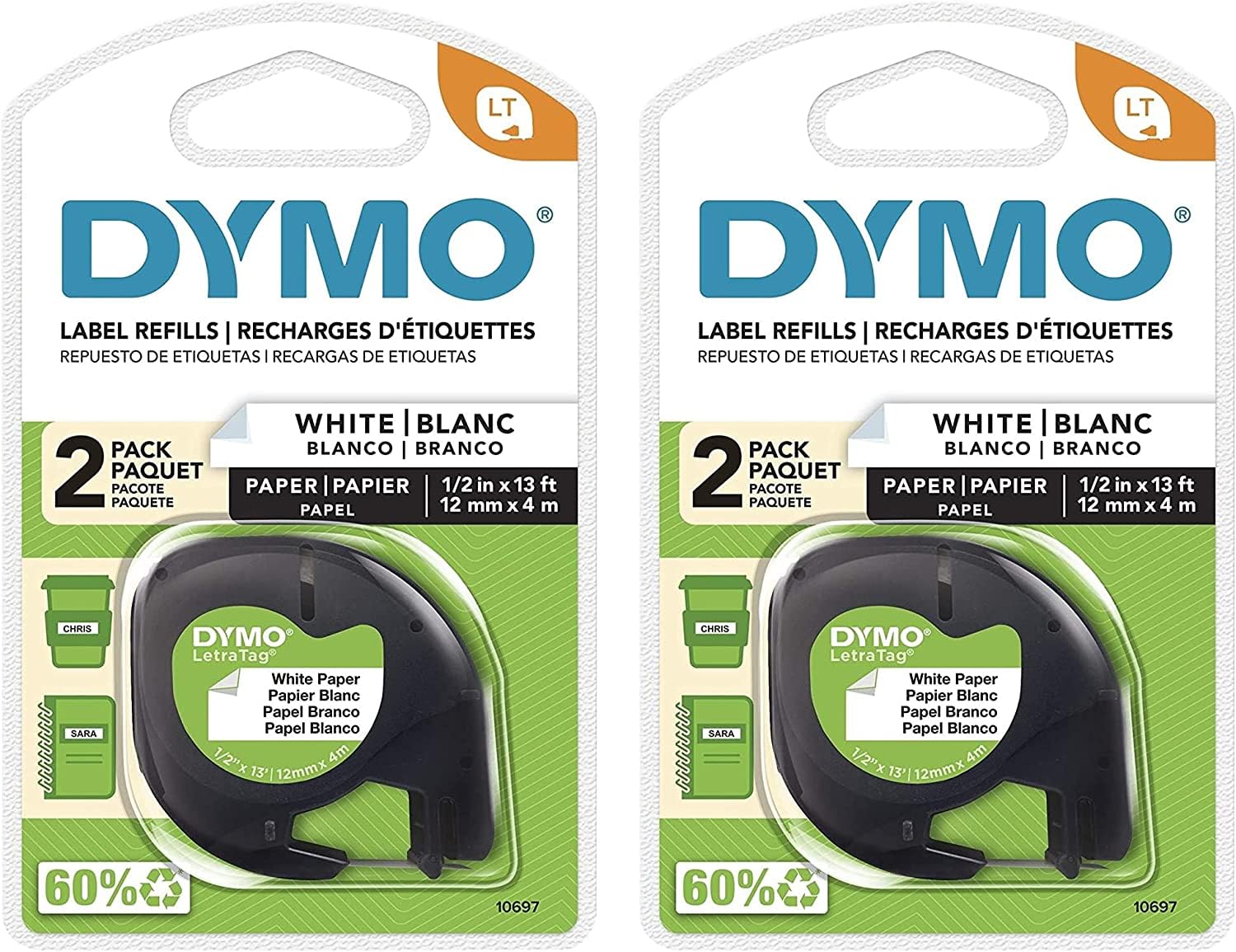 Dymo LetraTag Labels