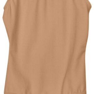 Capezio Girls' Big Team Basic Tank Leotard, light suntan, Medium