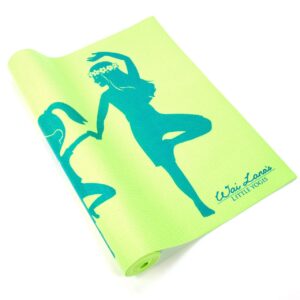 Wai Lana Little Yogis Eco Tote Kit - Award Winning Little Yogis DVD, Kids Size 1/8 Inch Thick Mat, Tote, Cartoon Yoga Poster