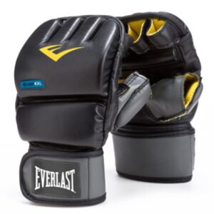 everlast evergel durable wristwrap heavy bag synthetic leather boxing gloves for mma fighters, boxers, and fitness enthusiasts, black, small/medium