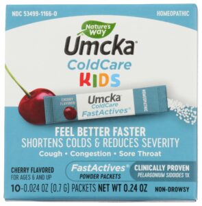 natures way cherry kids coldcare umcka, 10 ct