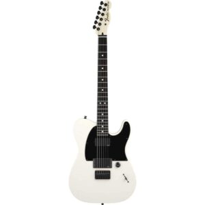 fender jim root telecaster electric guitar, with 2-year warranty, flat white, ebony fingerboard