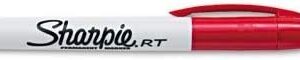 Sharpie : Retractable Permanent Marker, Fine Point, Red -:- Sold as 2 Packs of - 1 - / - Total of 2 Each