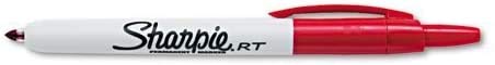 Sharpie : Retractable Permanent Marker, Fine Point, Red -:- Sold as 2 Packs of - 1 - / - Total of 2 Each