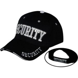 online best service security hat cap uniform hats, (one size) black