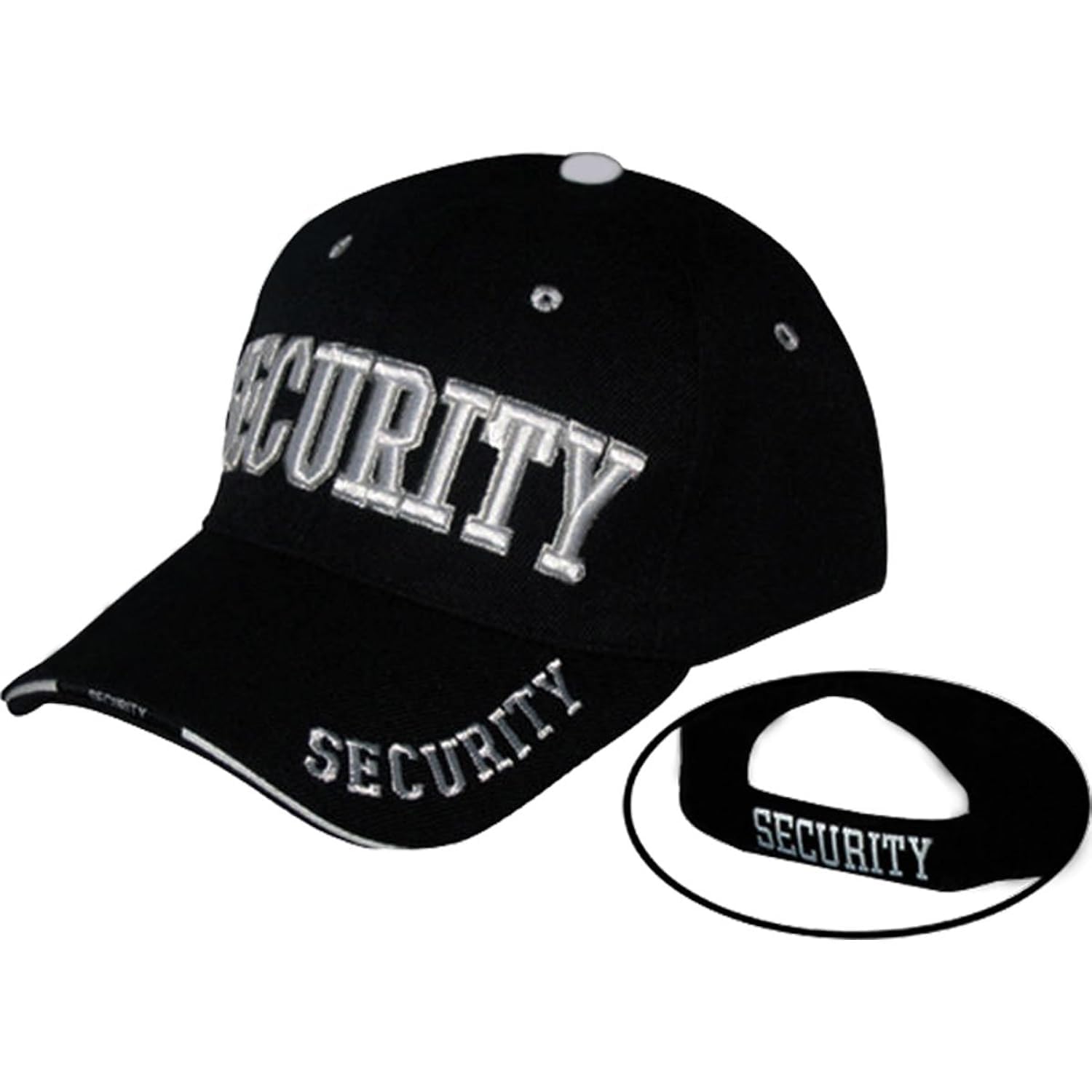 Online Best Service Security HAT Cap Uniform Hats, (ONE Size) Black