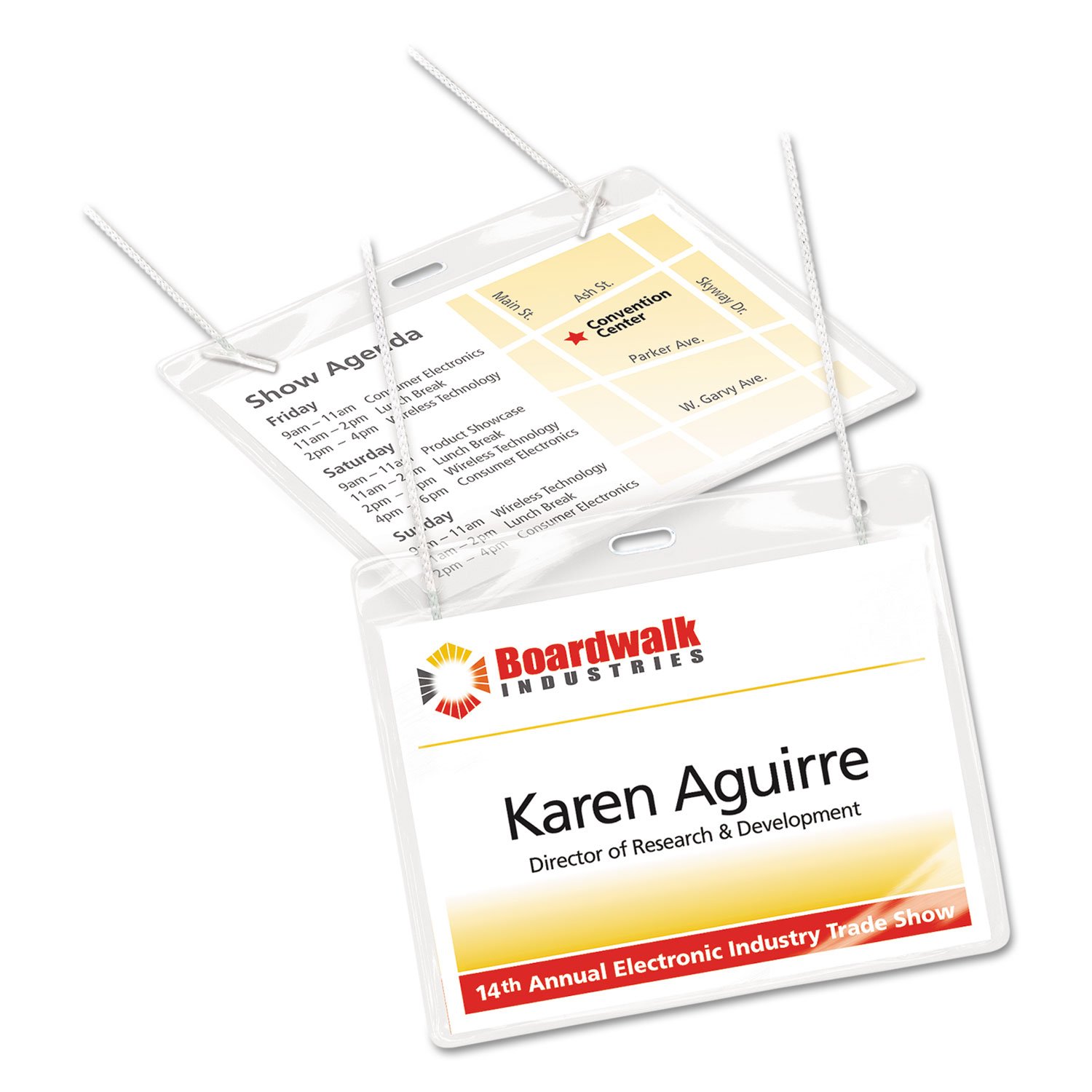 Avery Insertable 3 Inch x 4 Inch White Name Badges 100 Count (74459)