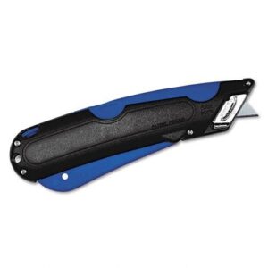 cosco box cutter knife with shielded blade, black/blue -- sold as 2 packs of - 1 - / - total of 2 each