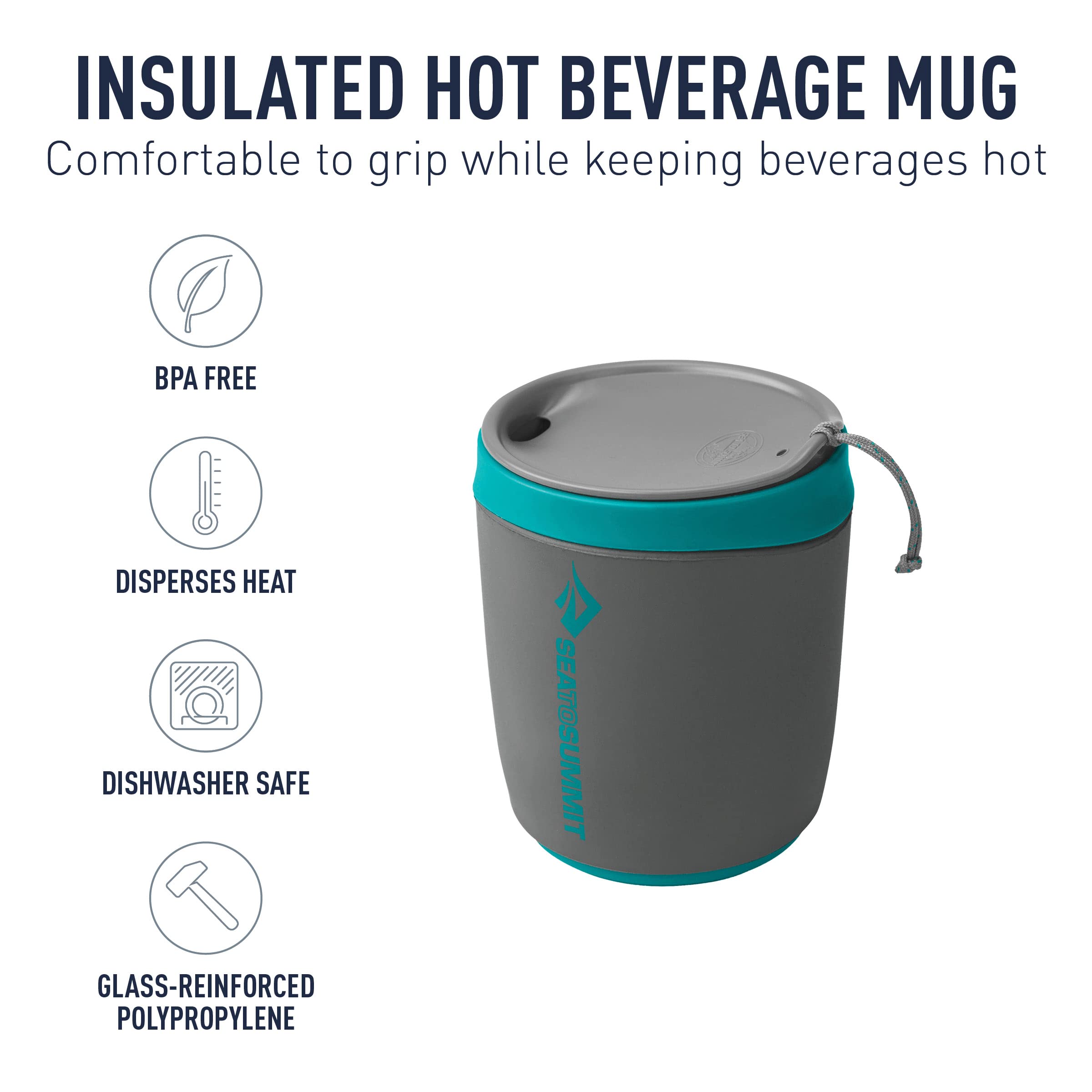 Sea to Summit Delta Insul-Mug Insulated Camping Cup, Pindan Orange