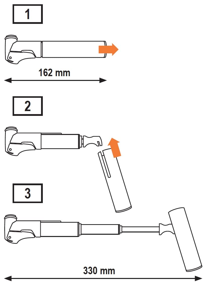 SKS GERMANY Supershort Mini Pump