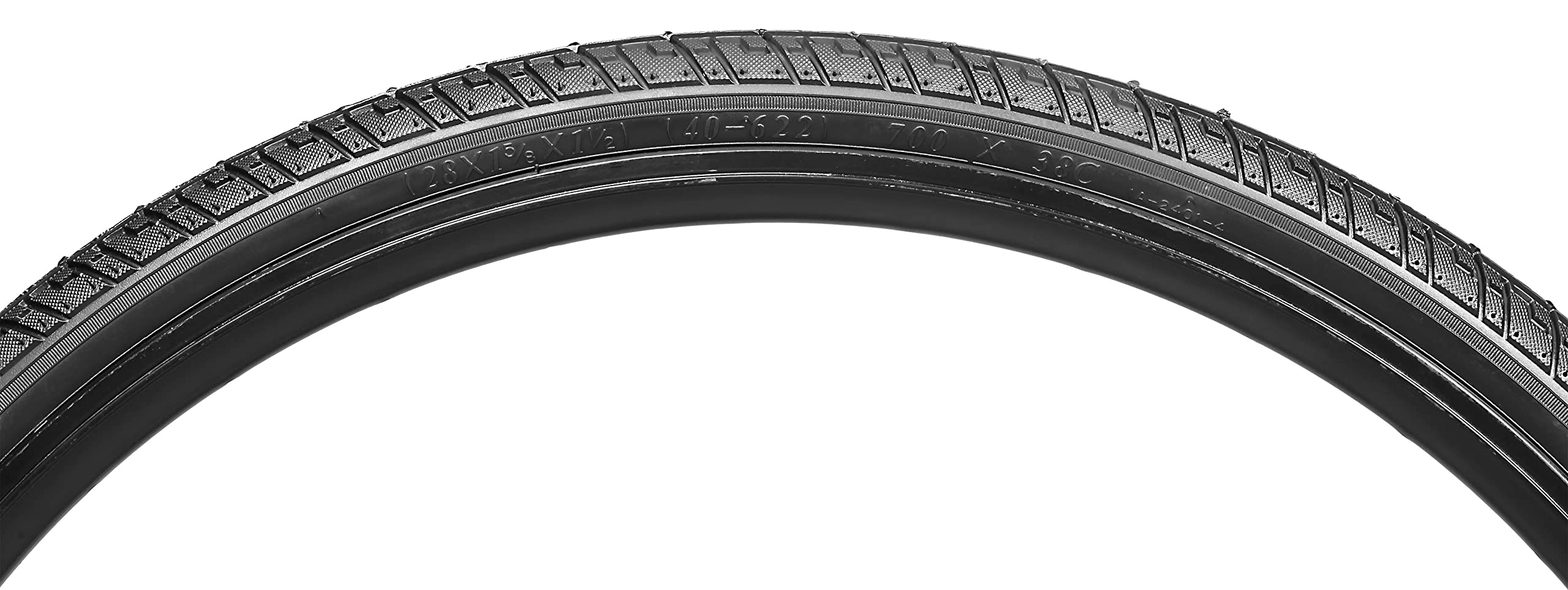 Schwinn Replacement Bike Tire, 700c x 38 Hybrid Bike Tire, Combination Tread, Puncture Guard, Fits Internal Rim Widths 17mm to 23mm, PSI Range 50 to 75