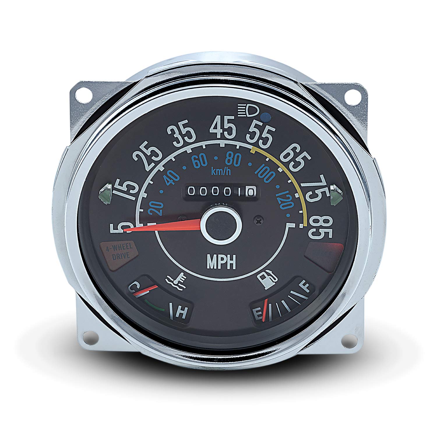 Omix-Ada | 17206.05 | Speedometer Cluster, 5-85 MPH | OE Reference: 5761110 | Fits 1980-1986 Jeep CJ5 / CJ7 / CJ8