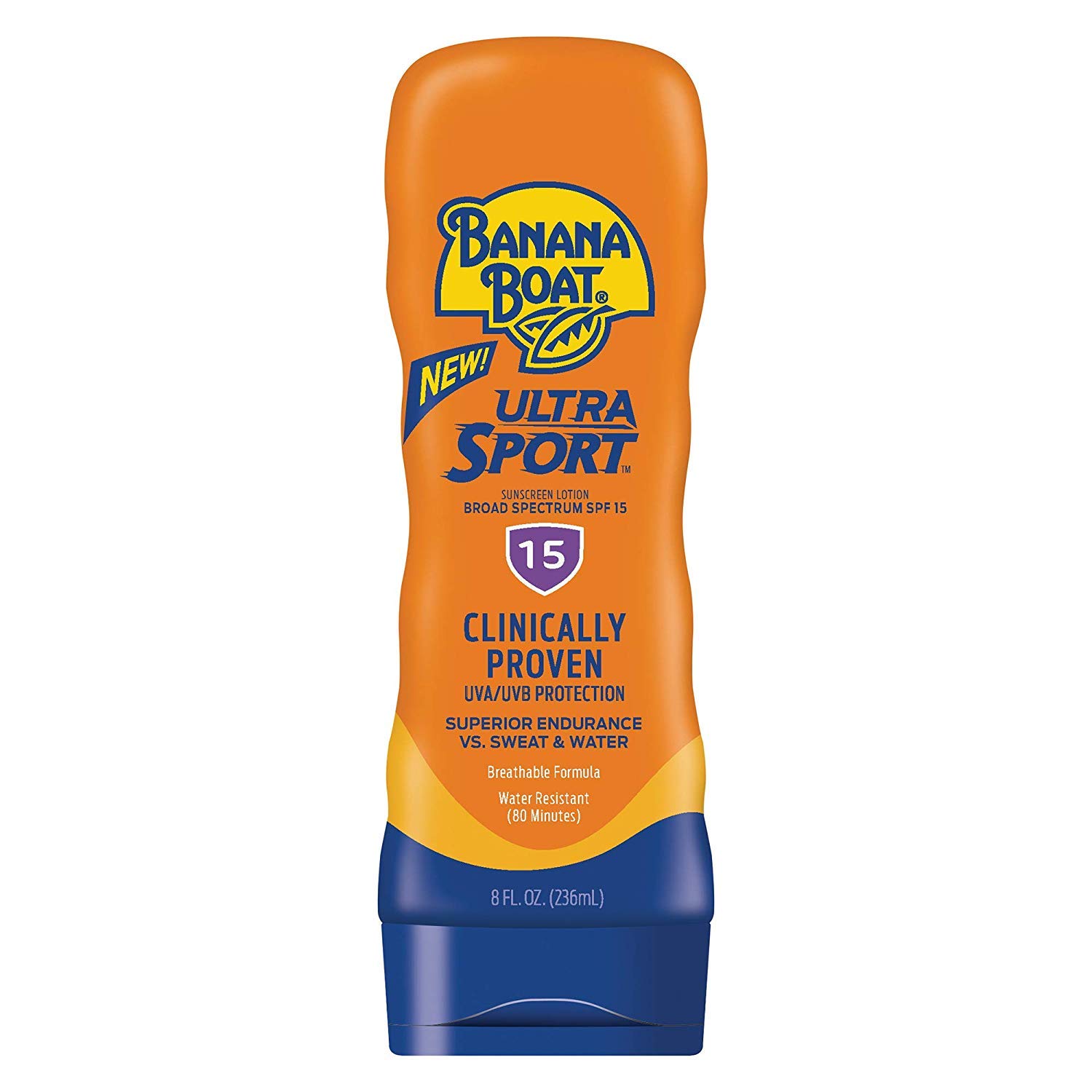 Banana Boat Sport Ultra SPF 15 Sunscreen Lotion, 8oz | Banana Boat Sunscreen SPF 15 Lotion, Oxybenzone Free Sunscreen, Sunblock Lotion Sunscreen, Banana Boat Lotion SPF 15, 8oz