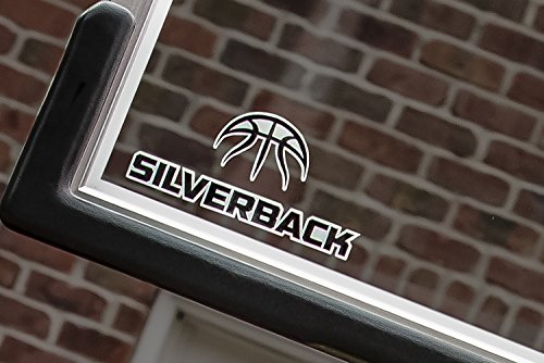 Silverback 54" In-Ground Height Adjustable Basketball System with Tempered Glass Backboard, Pro-Style Breakaway Rim, and Backboard Pad