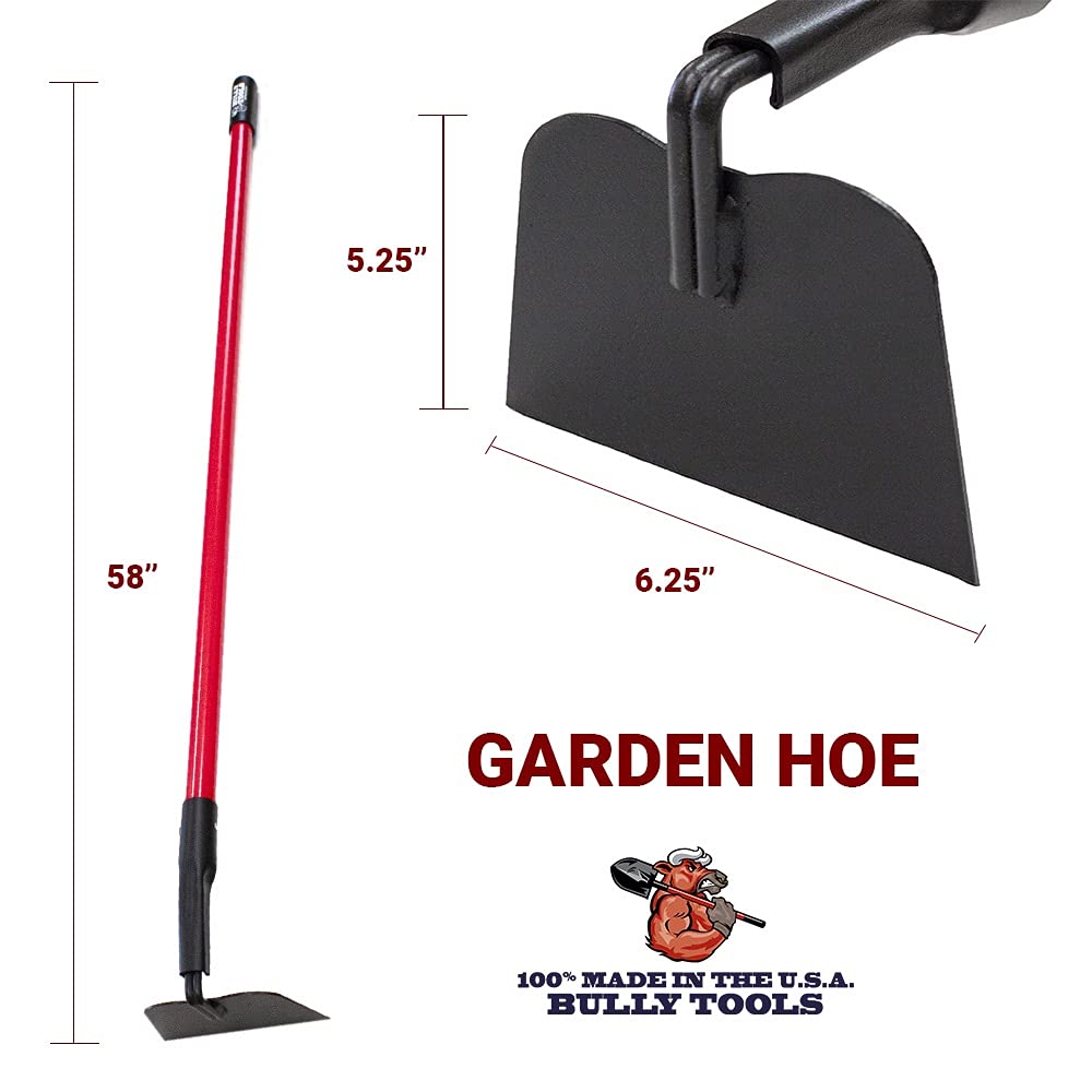 Bully Tools 92353 12-Gauge Garden Hoe with Fiberglass Handle