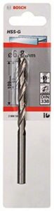 bosch 2608585928 metal drill bit hss-g 6, 8mmx2.72inx4.29in