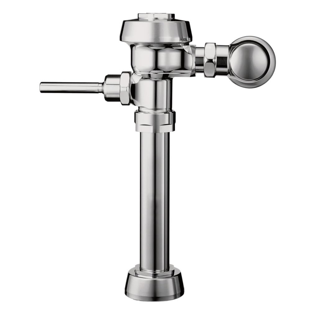 Sloan Royal 111 Exposed Manual Water Closet Flushometer, 1.28 GPF Manual Flush Valve - Single Flush Non-Hold-Open Handle, Fixture Connection Top Spud, Polished Chrome Finish, 3910168