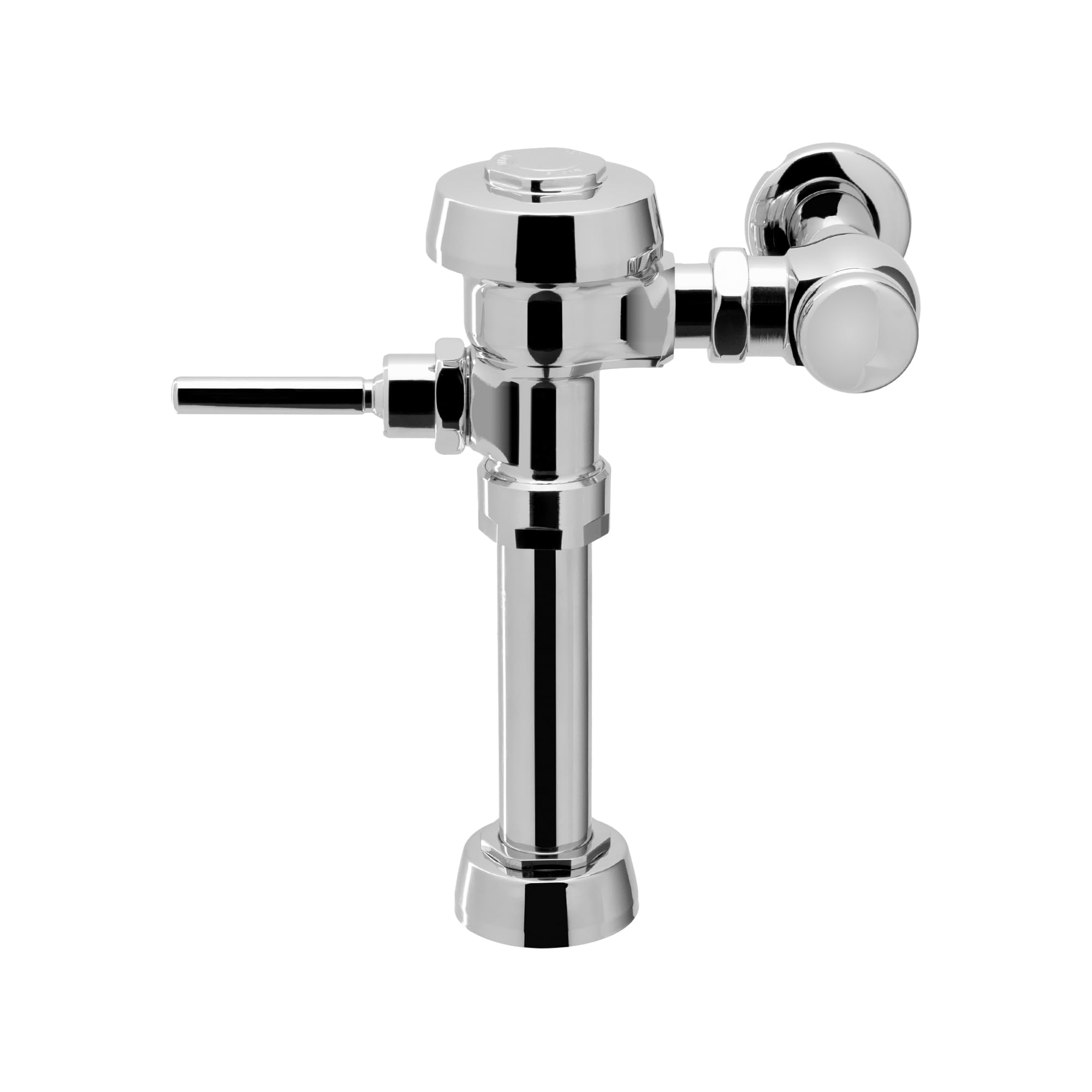 Sloan Royal 111 Exposed Manual Water Closet Flushometer, 1.28 GPF Manual Flush Valve - Single Flush Non-Hold-Open Handle, Fixture Connection Top Spud, Polished Chrome Finish, 3910168