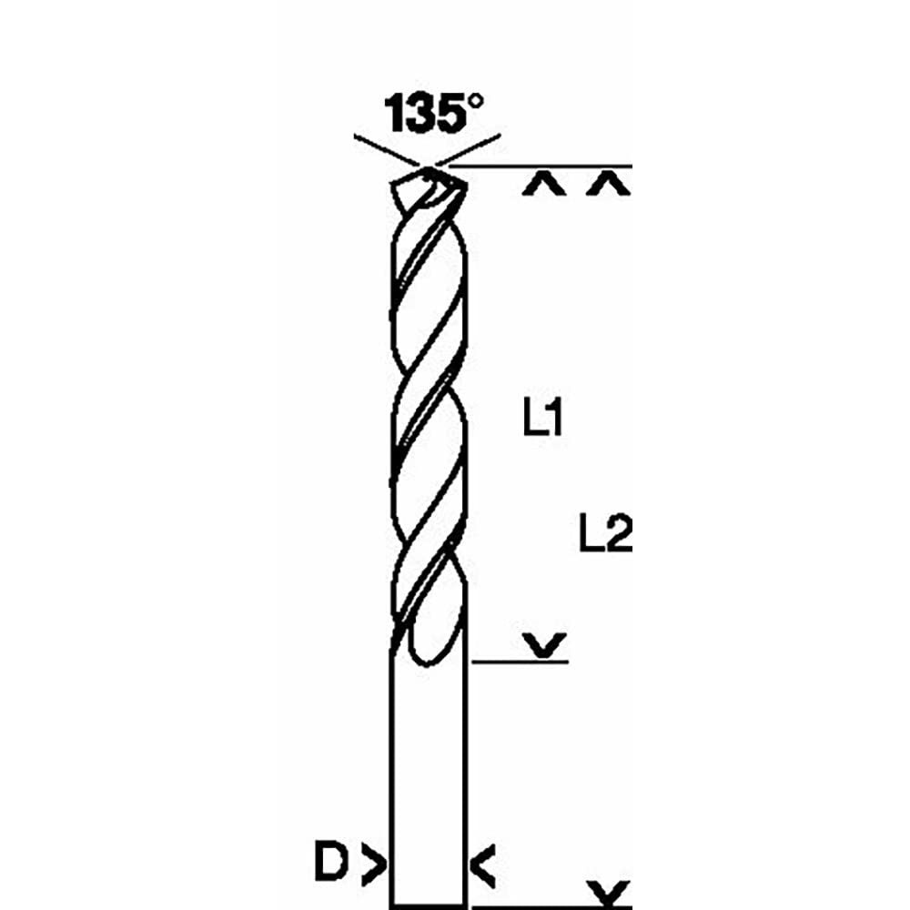 Bosch 2608585484 Metal Drill Bit Hss-G 3, 8mmx43mmx2.95In 10 Pcs